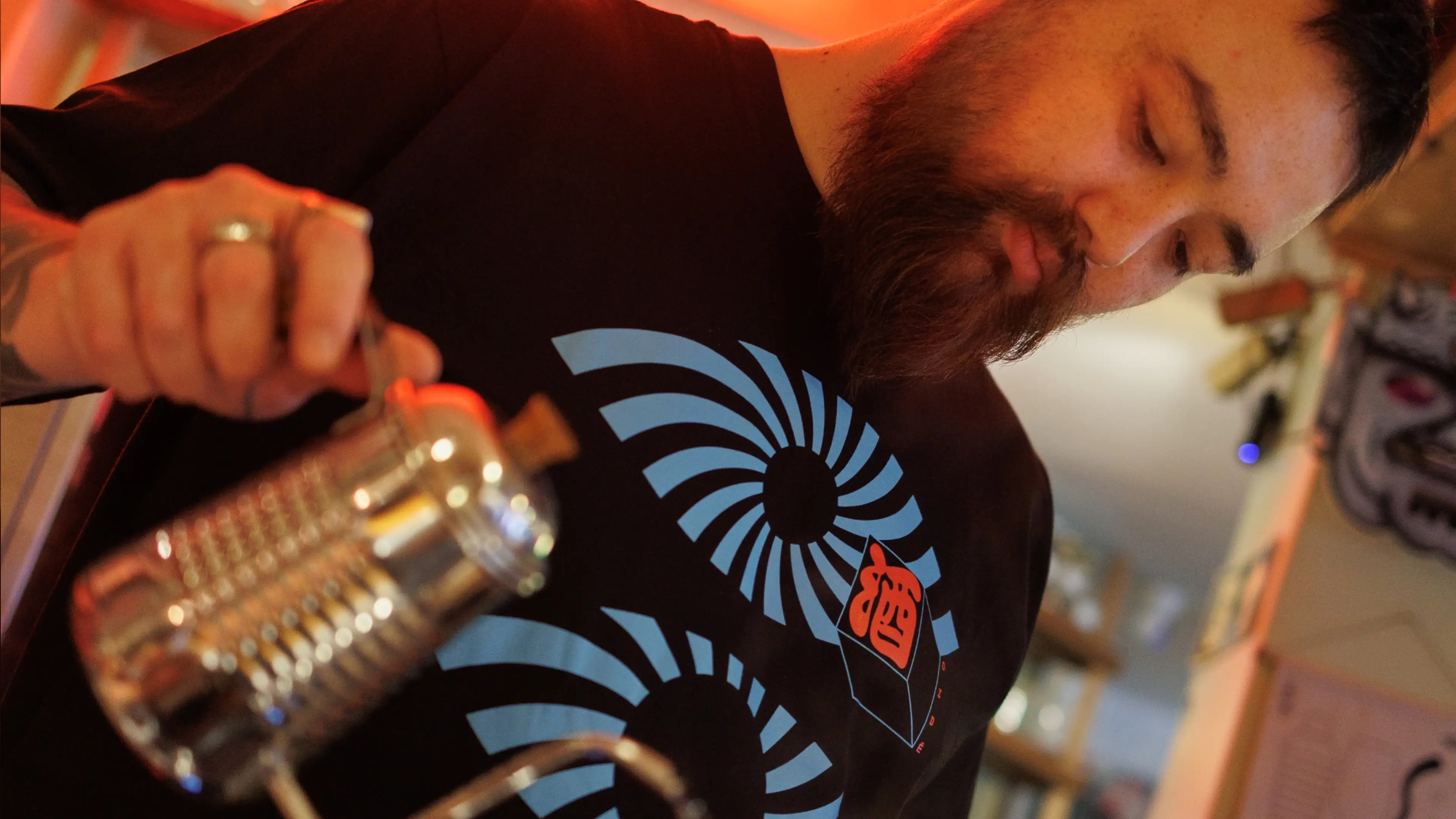 Foto do preparo de um Café no OIDĒ.