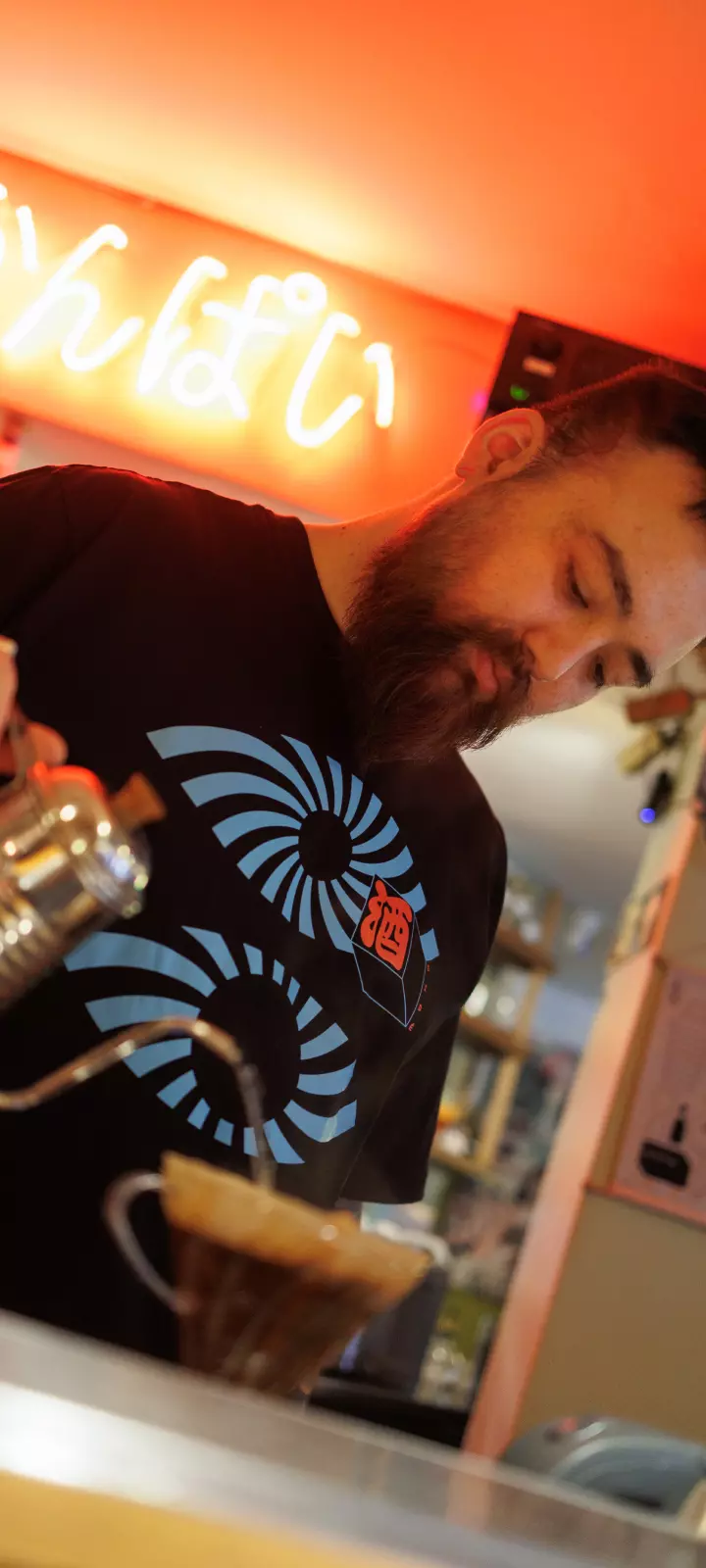 Foto do preparo de um Café no OIDĒ.